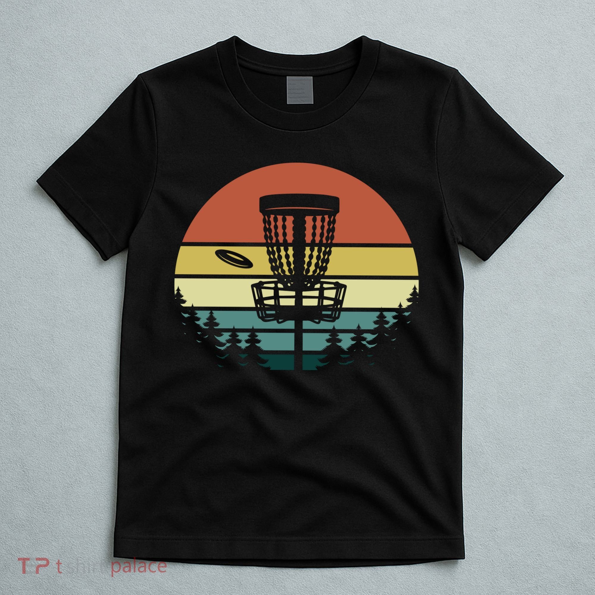 Vintage Disc Golf Frisbee Golf Golfing Basket T-Shirt