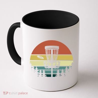 Vintage Disc Golf Frisbee Golf Golfing Basket Coffee Mug