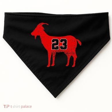 Vintage Distressed GOAT 23 Apparel Short Sleeve USA-Made Doggie Bandana