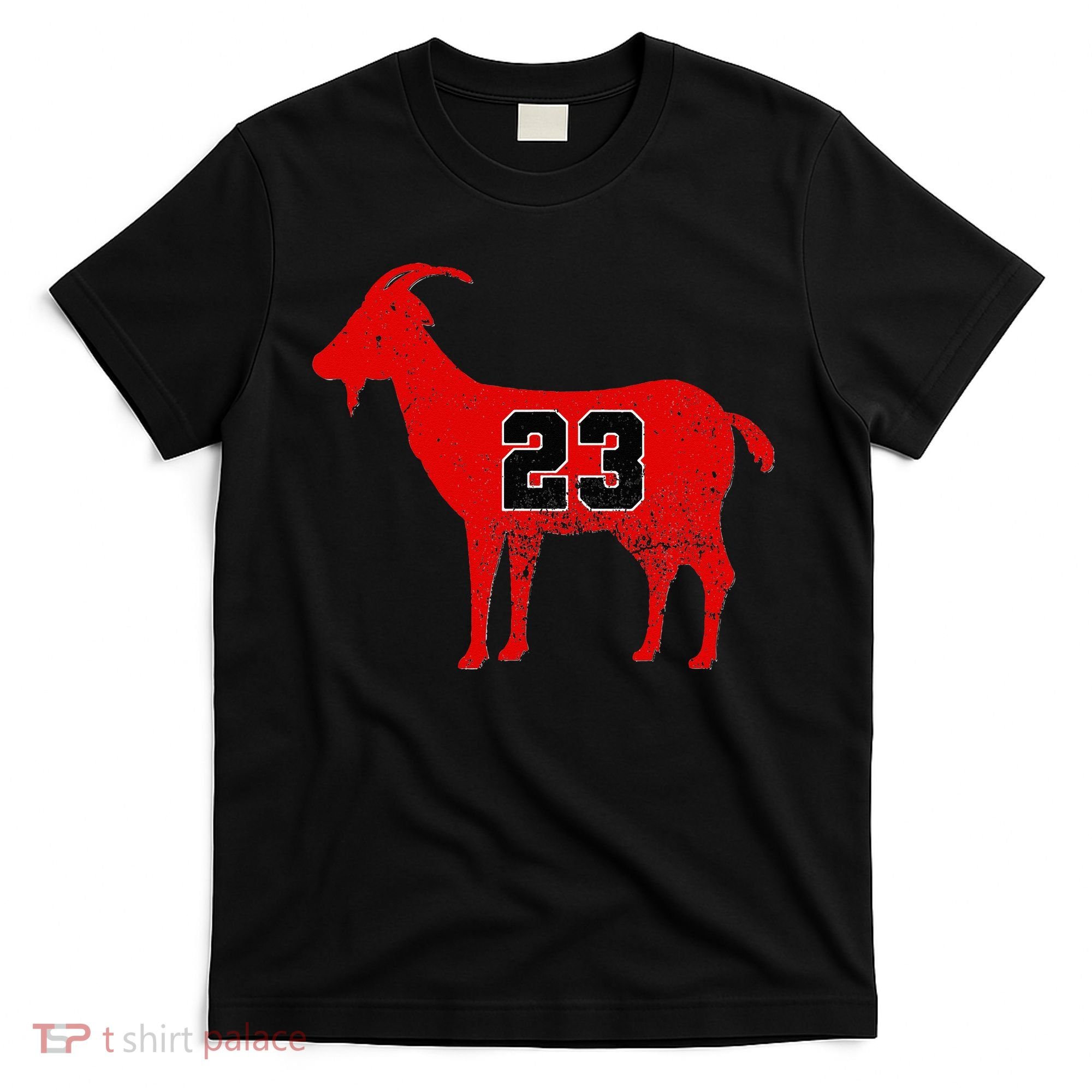 Vintage Distressed GOAT 23 Apparel Short Sleeve T-Shirt