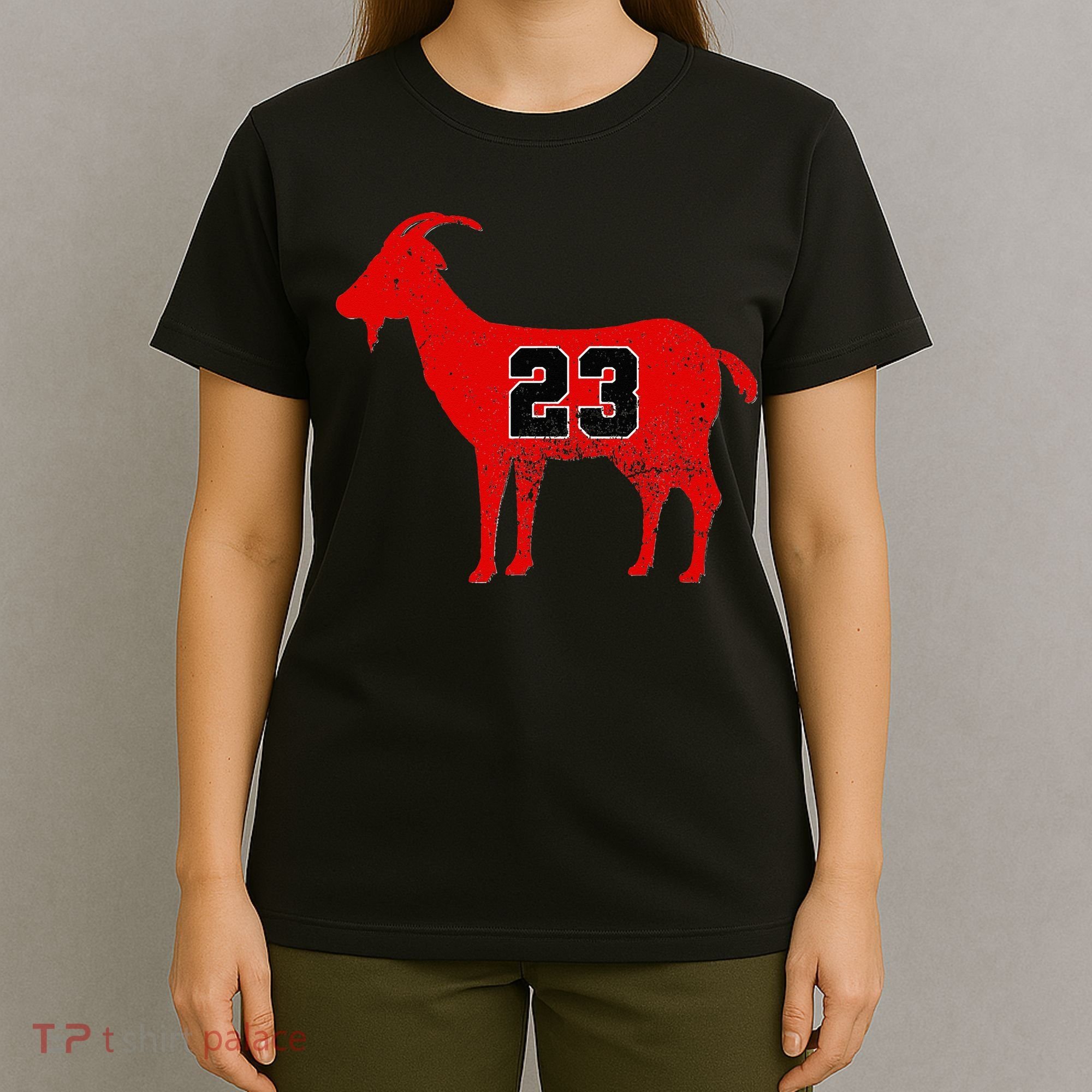 Vintage Distressed GOAT 23 Apparel Short Sleeve T-Shirt