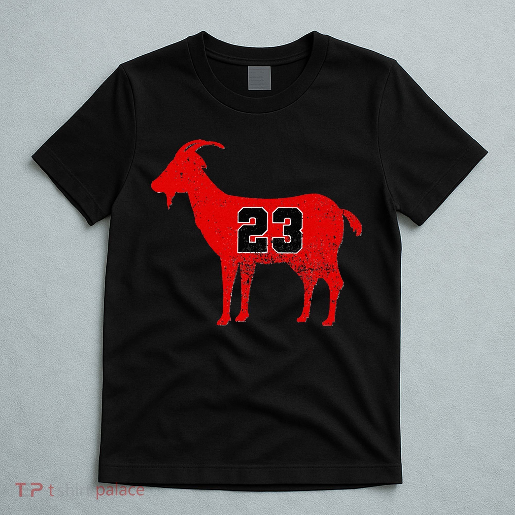 Vintage Distressed GOAT 23 Apparel Short Sleeve T-Shirt