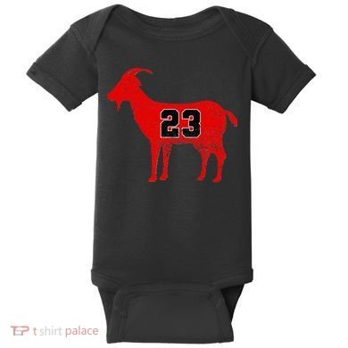 Vintage Distressed GOAT 23 Apparel Short Sleeve Baby Bodysuit