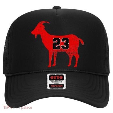 Vintage Distressed GOAT 23 Apparel Short Sleeve Hat