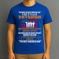 Veterans Day Gift Vietnam Veteran The Best America Had Funny Gift T-Shirt thumb 3