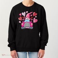 Valentines Day Gnome Heart Truck Women's Sweatshirt thumb 0