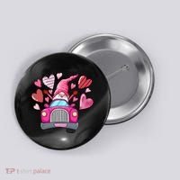 Valentines Day Gnome Heart Truck Button thumb 0