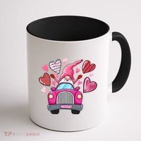 Valentines Day Gnome Heart Truck Coffee Mug thumb 1