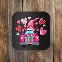 Valentines Day Gnome Heart Truck Coaster thumb 0