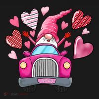 Valentines Day Gnome Heart Truck Mousepad thumb 1
