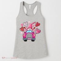 Valentines Day Gnome Heart Truck Women's Tank Top thumb 0