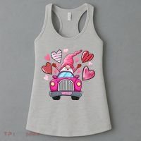 Valentines Day Gnome Heart Truck Women's Tank Top thumb 3