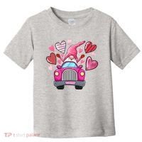 Valentines Day Gnome Heart Truck Toddler T-Shirt thumb 0