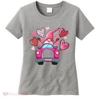 Valentines Day Gnome Heart Truck Women's T-Shirt thumb 0
