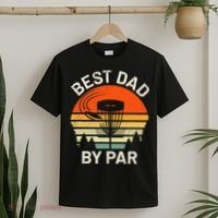 Vintage Disc Golf Dad Gift Best Dad By Par Disk Golf T-Shirt thumb 2