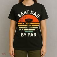 Vintage Disc Golf Dad Gift Best Dad By Par Disk Golf T-Shirt thumb 4