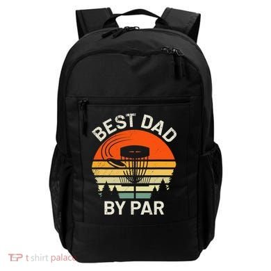 Vintage Disc Golf Dad Gift Best Dad By Par Disk Golf Backpack
