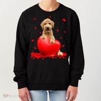 Valentines Day Golden Doodle Heart Dog Lovers Women's Sweatshirt thumb 0