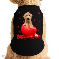 Valentines Day Golden Doodle Heart Dog Lovers Doggie Tank thumb 0