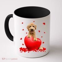 Valentines Day Golden Doodle Heart Dog Lovers Coffee Mug thumb 0