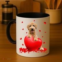 Valentines Day Golden Doodle Heart Dog Lovers Coffee Mug thumb 4