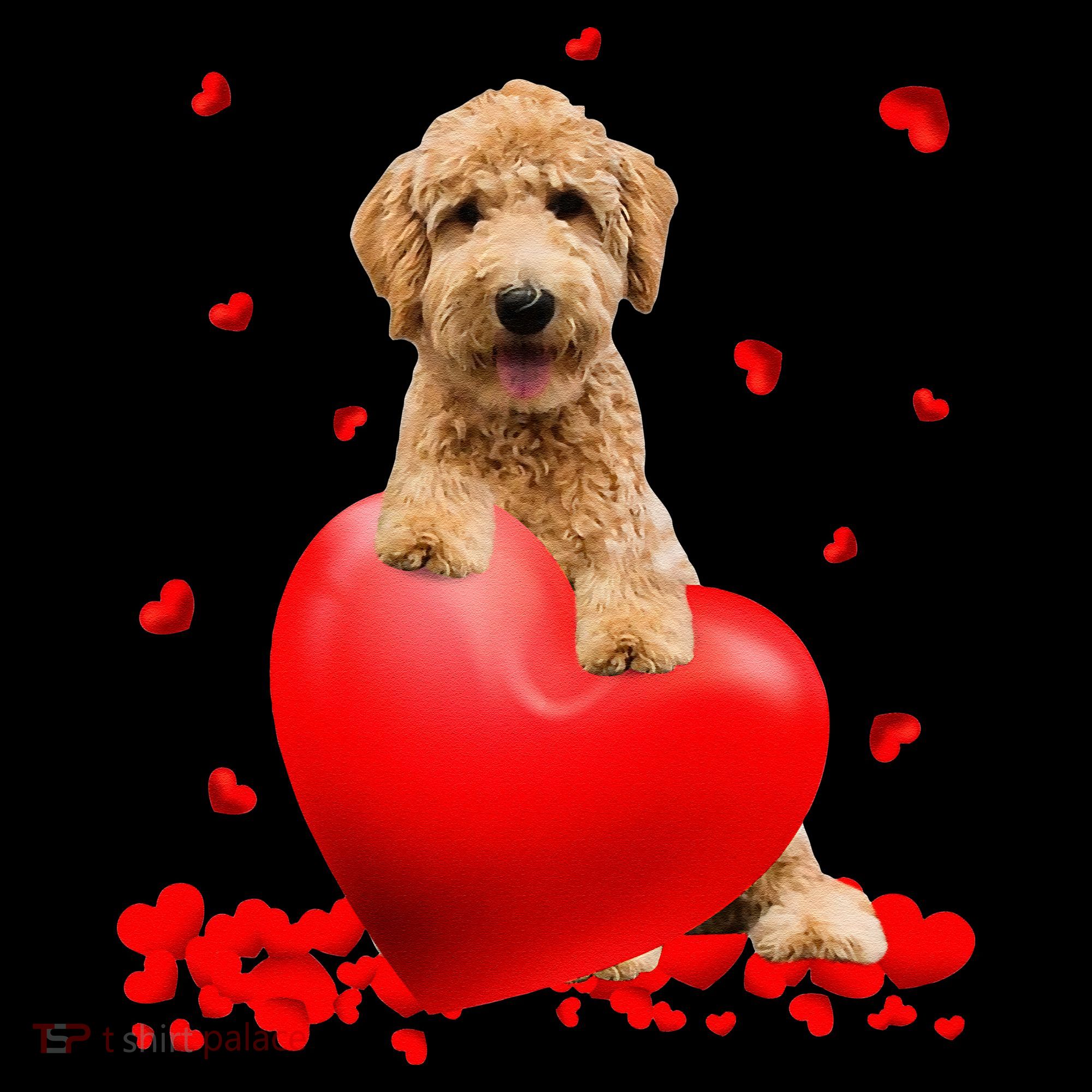 Valentines Day Golden Doodle Heart Dog Lovers Coffee Mug