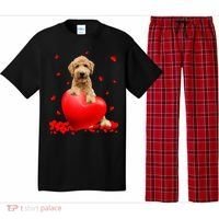 Valentines Day Golden Doodle Heart Dog Lovers Pajama Set thumb 0
