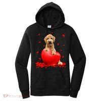 Valentines Day Golden Doodle Heart Dog Lovers Women's Hoodie thumb 0