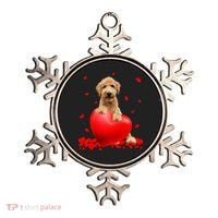 Valentines Day Golden Doodle Heart Dog Lovers Ornament thumb 0
