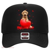 Valentines Day Golden Doodle Heart Dog Lovers Hat thumb 0