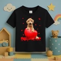 Valentines Day Golden Doodle Heart Dog Lovers Toddler T-Shirt thumb 3