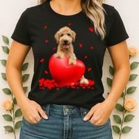 Valentines Day Golden Doodle Heart Dog Lovers Women's T-Shirt thumb 2