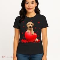 Valentines Day Golden Doodle Heart Dog Lovers Women's T-Shirt thumb 4