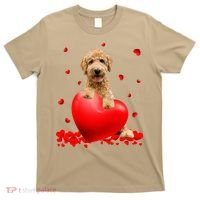 Valentines Day Golden Doodle Heart Dog Lovers T-Shirt thumb 0