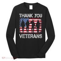 Veterans Day Gifts Thank You Veterans Proud Long Sleeve Shirt thumb 0