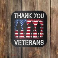 Veterans Day Gifts Thank You Veterans Proud Coaster thumb 0