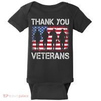Veterans Day Gifts Thank You Veterans Proud Baby Bodysuit thumb 0