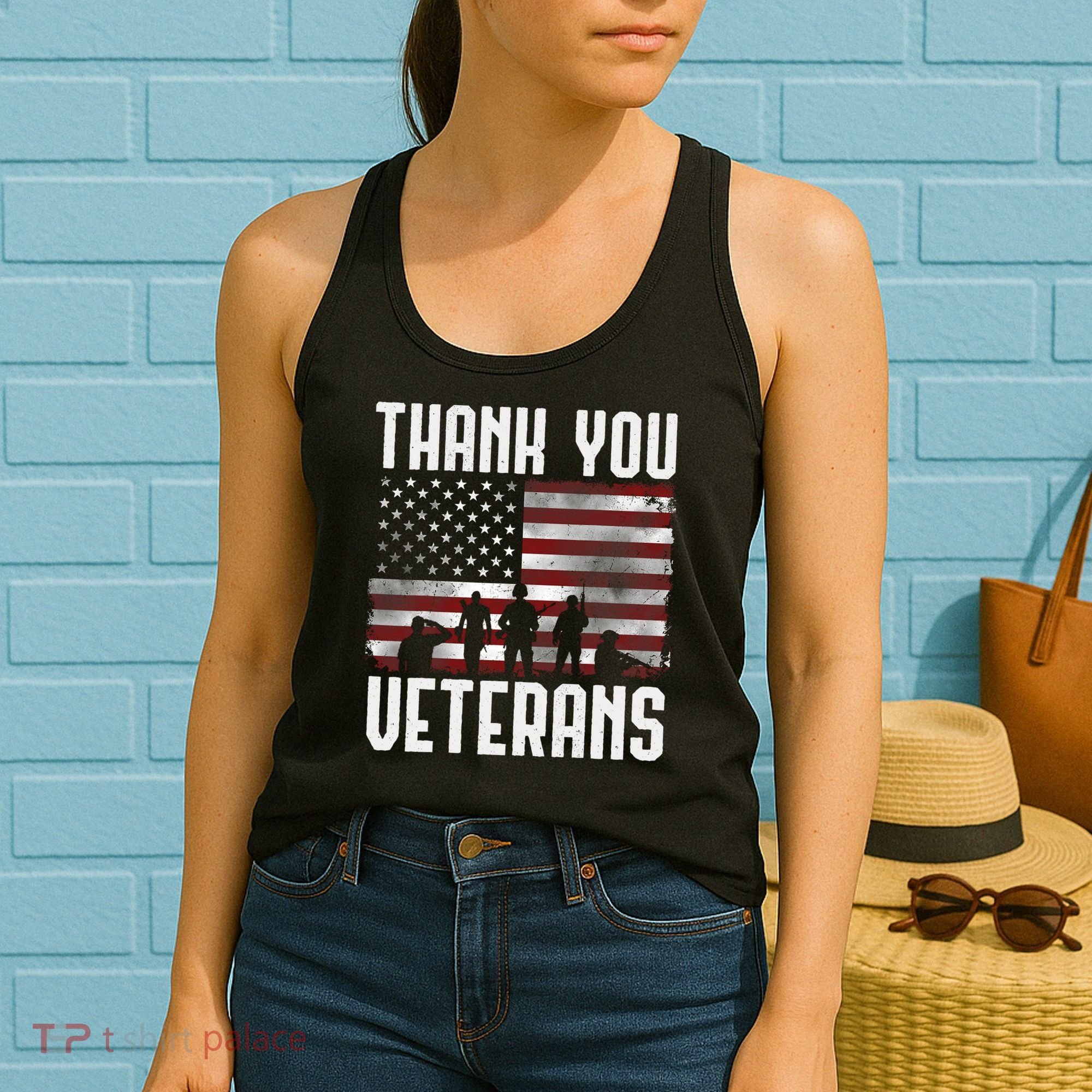 Veterans Day Gifts Thank You Veterans Proud Women's Tank Top
