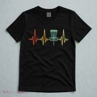 Vintage Disc Golf Retro Heartbeat Gift Disc Golf Funny Gift T-Shirt thumb 5