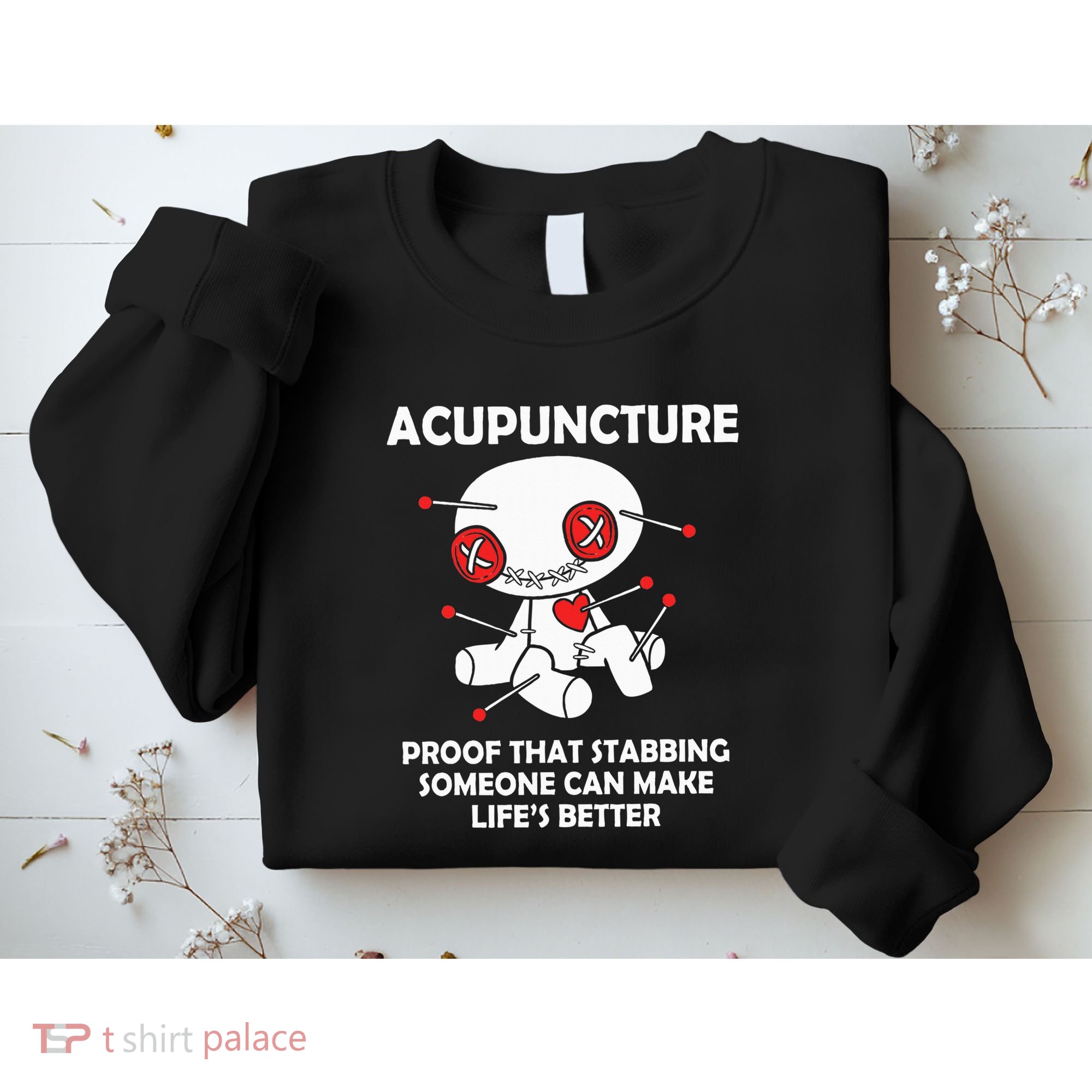 Voodoo Doll Goth Emo Acupuncture Sweatshirt
