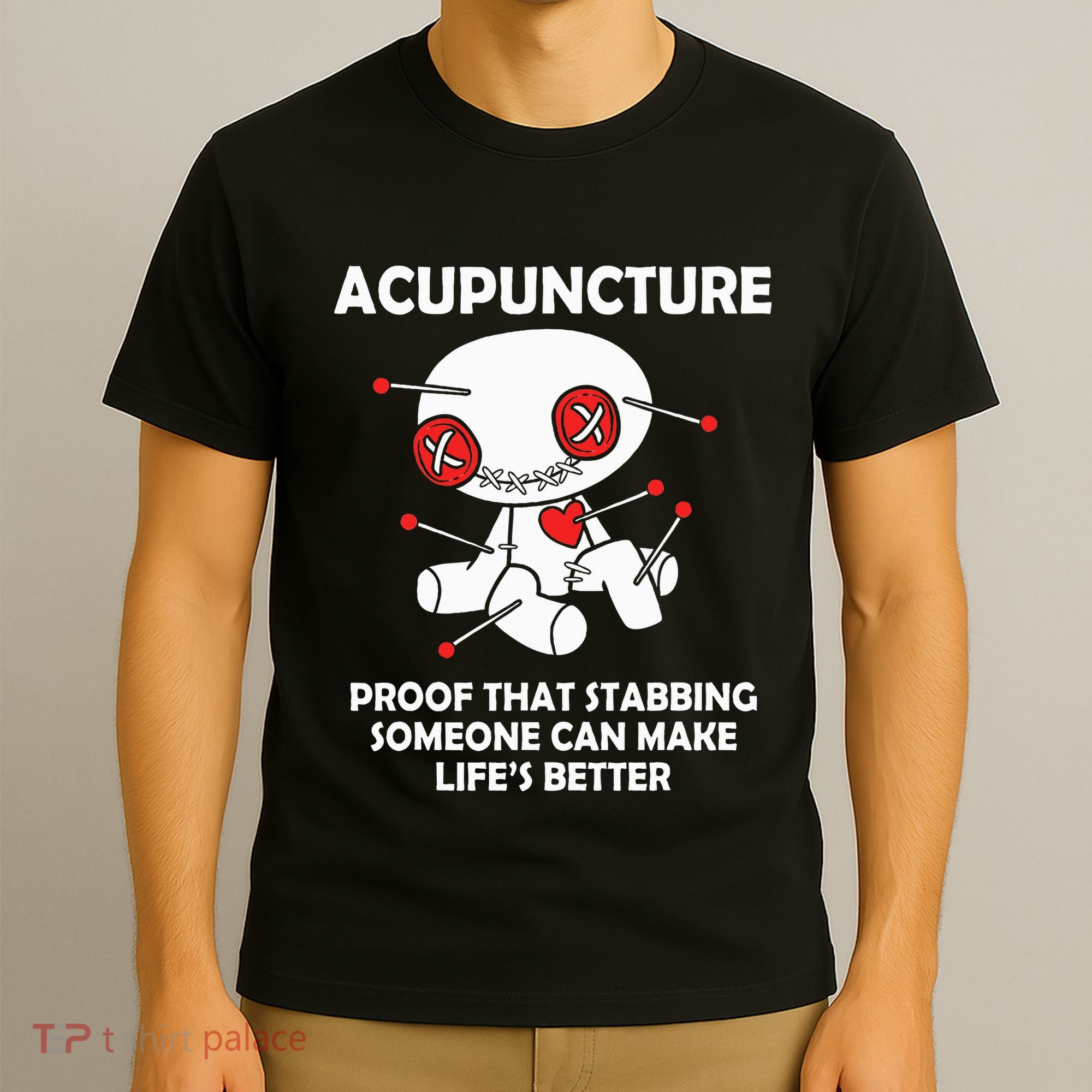 Voodoo Doll Goth Emo Acupuncture T-Shirt