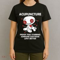 Voodoo Doll Goth Emo Acupuncture T-Shirt thumb 4