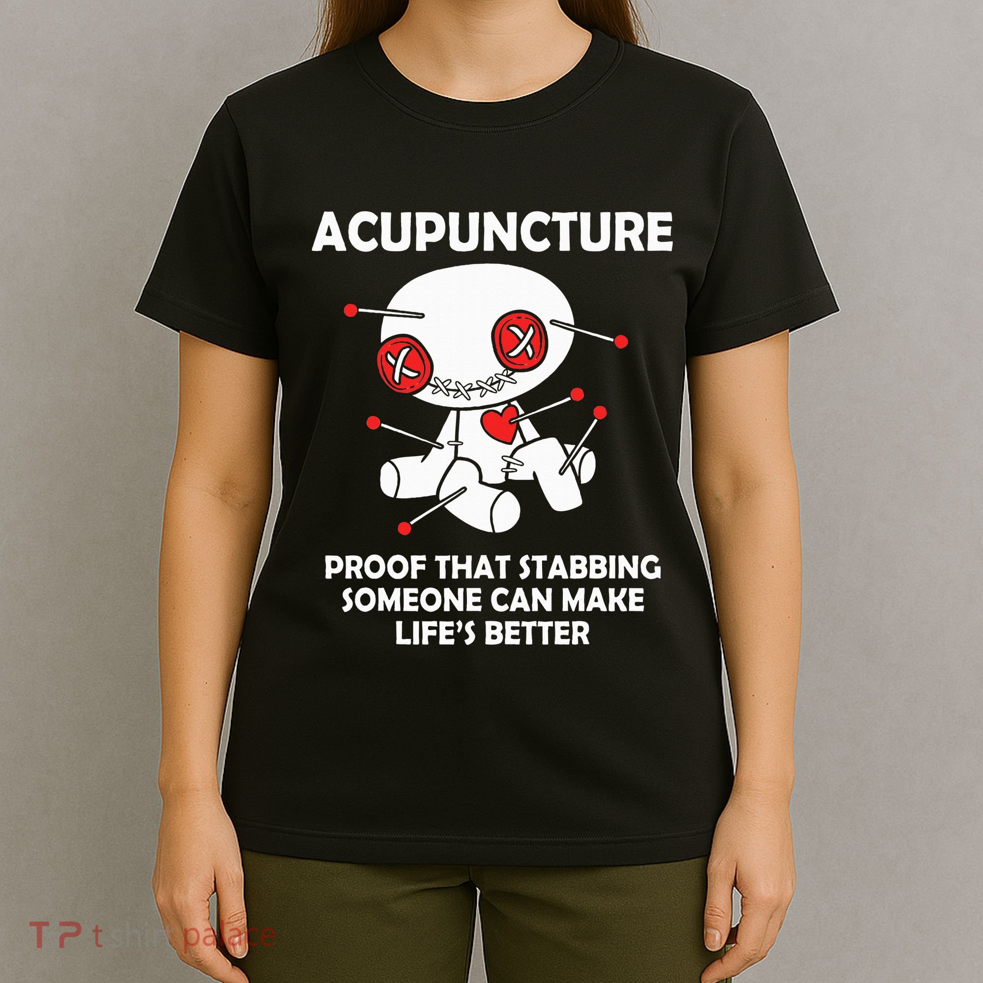 Voodoo Doll Goth Emo Acupuncture T-Shirt