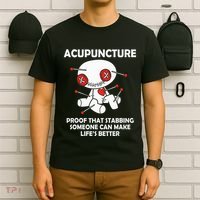 Voodoo Doll Goth Emo Acupuncture T-Shirt thumb 6