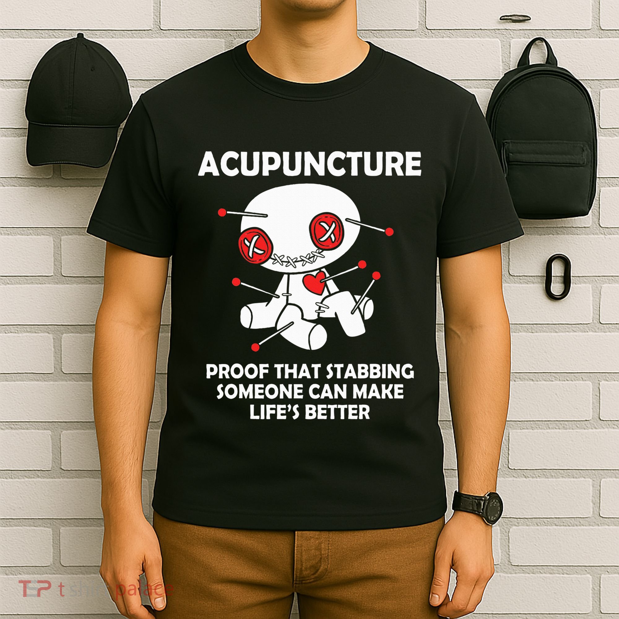 Voodoo Doll Goth Emo Acupuncture T-Shirt