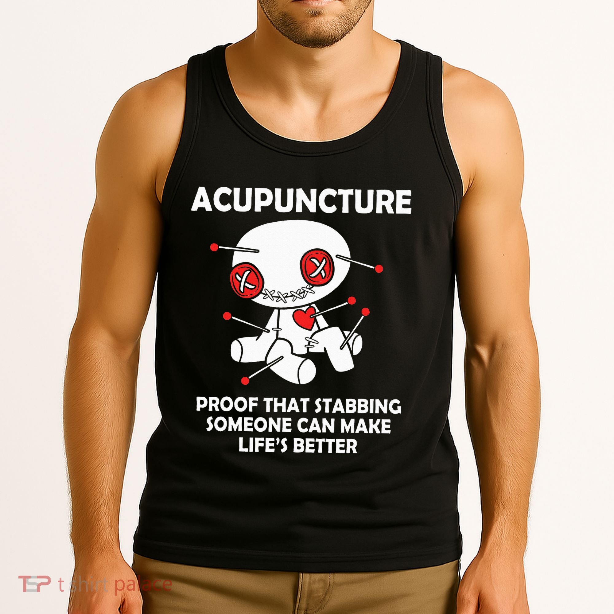 Voodoo Doll Goth Emo Acupuncture Tank Top