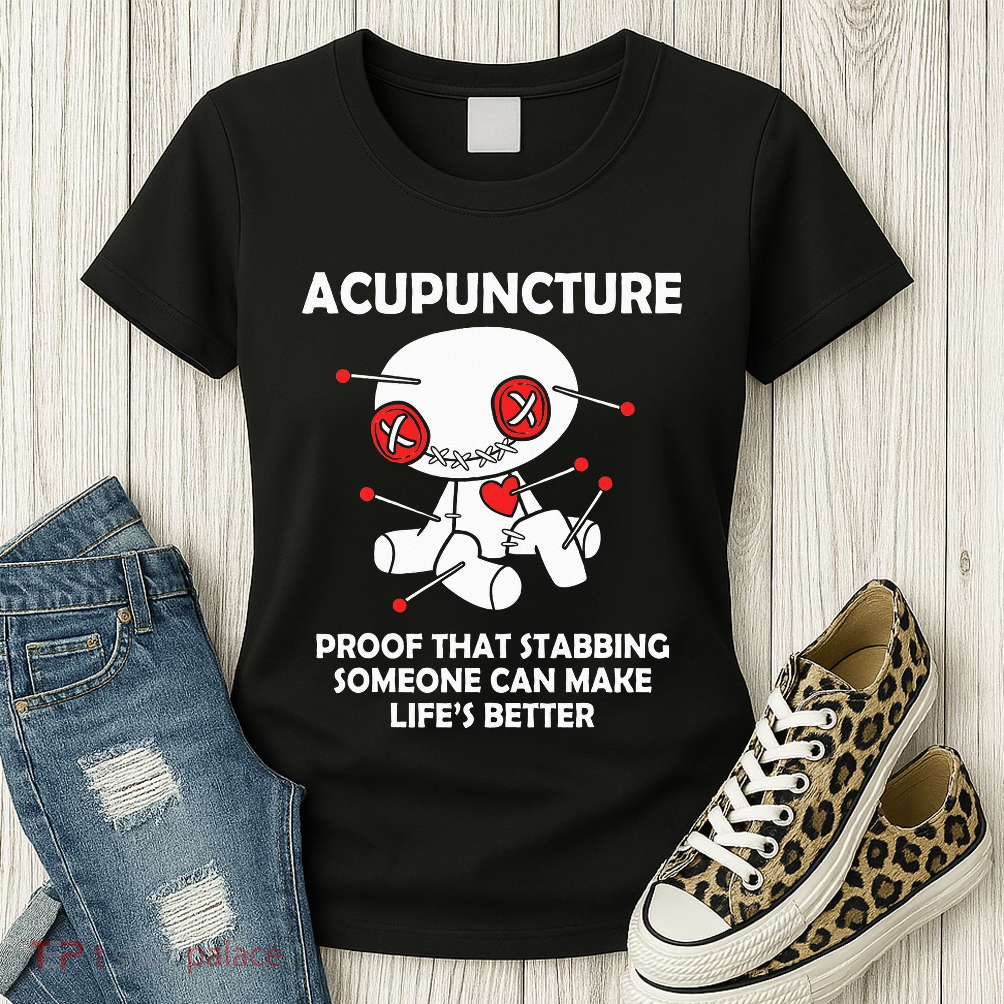 Voodoo Doll Goth Emo Acupuncture Women's T-Shirt