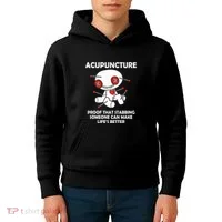 Voodoo Doll Goth Emo Acupuncture Kids Hoodie thumb 4