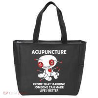 Voodoo Doll Goth Emo Acupuncture Tote Bag thumb 0