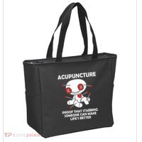Voodoo Doll Goth Emo Acupuncture Tote Bag thumb 2